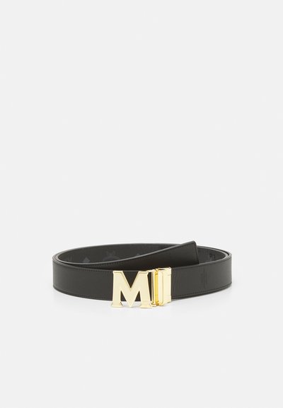 MCM CLAUS M REVERSIBLE BELT 1.5" IN VISETOS - Bälte - black