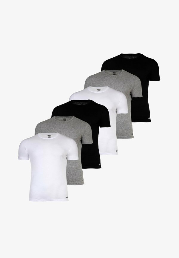 Basic T-shirt - schwarz grau weiß - Main Image