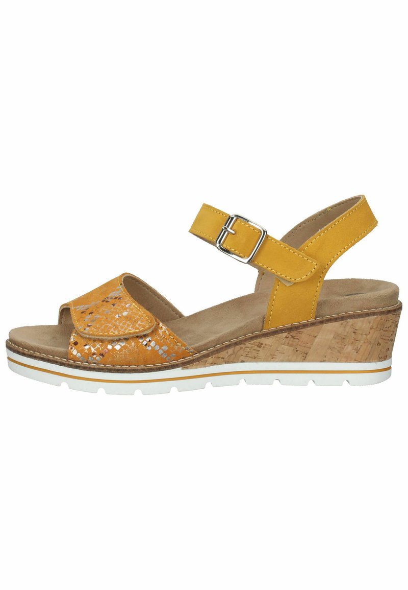 Damen Sneaker | Bama Keilsandalette gelb/gelb - VW59815 Damen Sneaker | Bama Keilsandalette gelb/gelb - VW59815