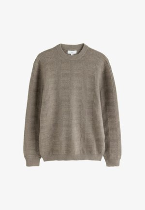 Next, N. PREMIUM TEXTURED KNITTED JUMPER - Jumper - dark stone