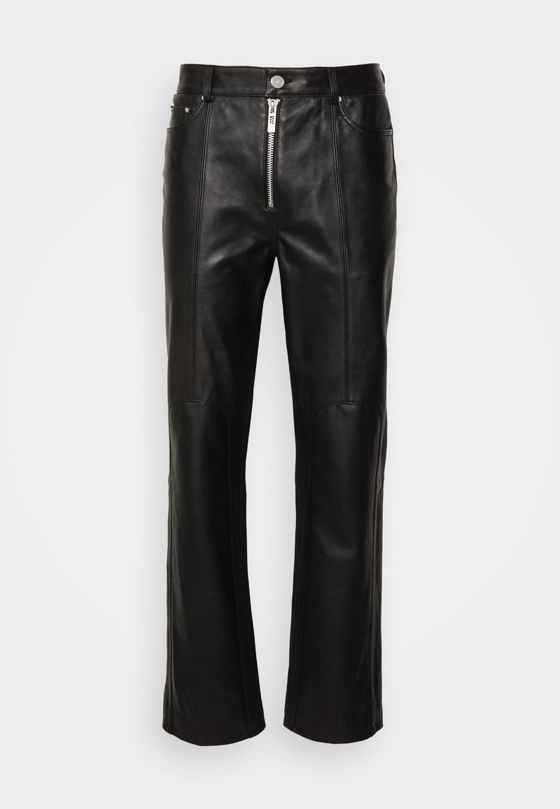 Han Kjøbenhavn Leren broek zwart