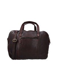 Gusti Leder JAXON - Borsa porta PC - dunkelbraun