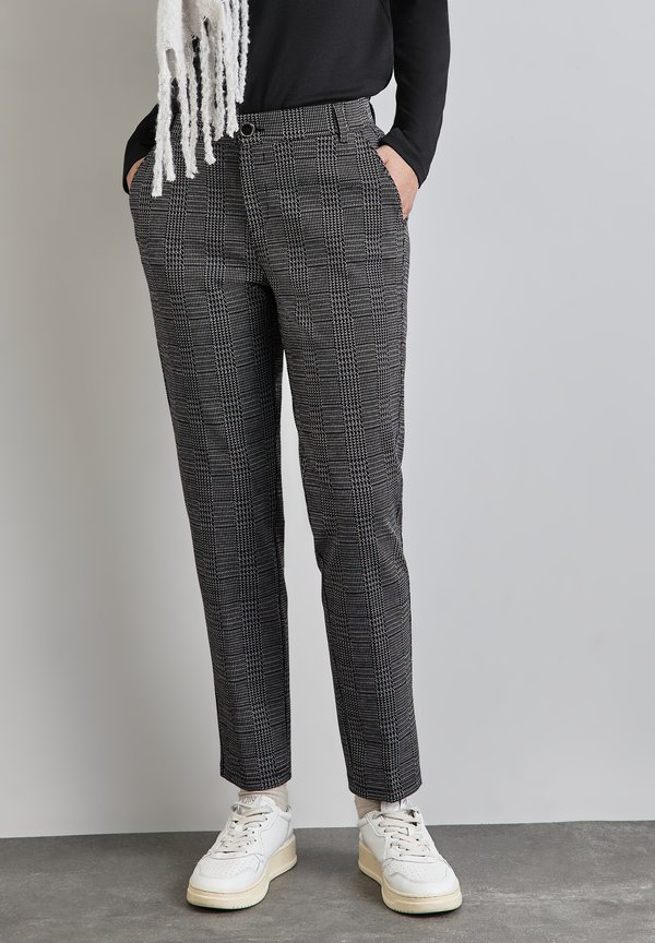 KARIERTE - Chino - schwarz