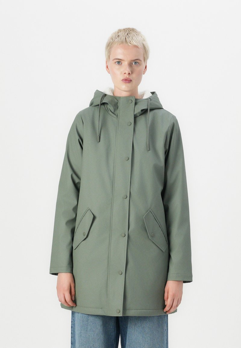 ONLY ONLSALLY RAINCOAT - Vinterkåpe / -frakk - castor gray
