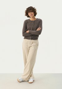 Part Two ELLAH - Cardigan - dark mink melange