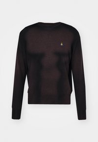 SEAN ROUND NECK - Džemperis - brown/black