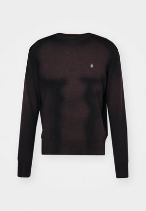 Vivienne Westwood SEAN ROUND NECK - Jersey de punto - brown/black