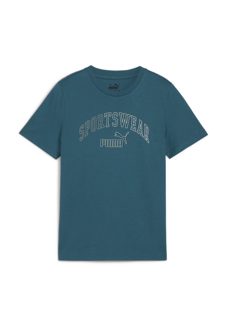 Puma LOGO LAB GRAPHIC II - Camiseta estampada - cold green