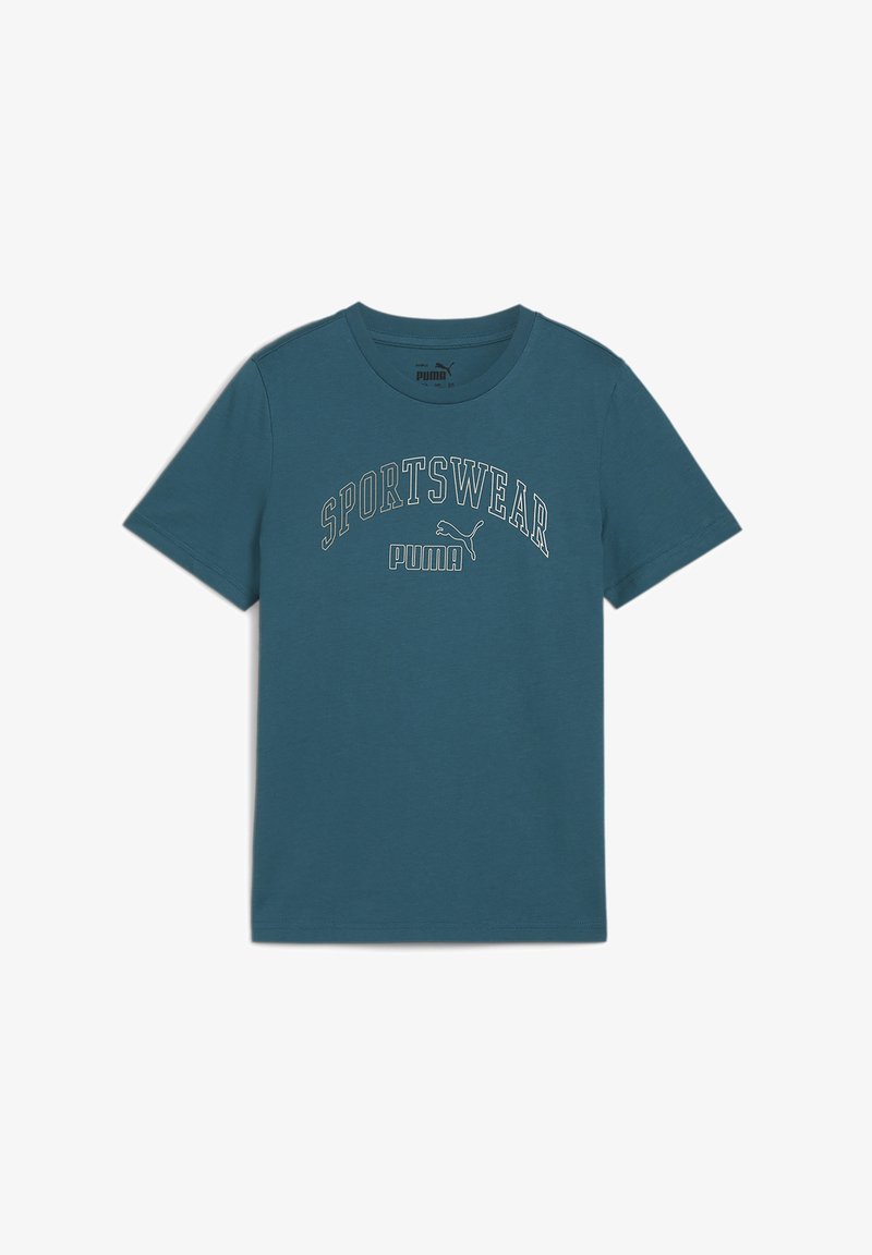 Puma LOGO LAB GRAPHIC II - Camiseta estampada - cold green