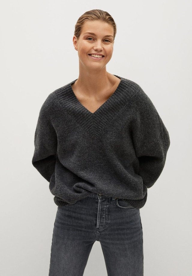 TALDORA - Pullover - gris chiné foncé