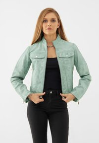 Bolongaro Trevor KELLY RACER - Kožená bunda - grayed jade