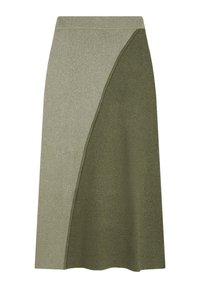 DUO - Áčková sukně - khaki