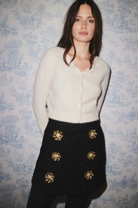 BDG Urban Outfitters CROPPED CARDIGAN - Jopica - ecru