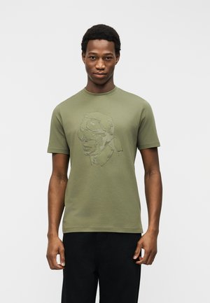 CREWNECK - Majica kratkih rukava s printom - olive