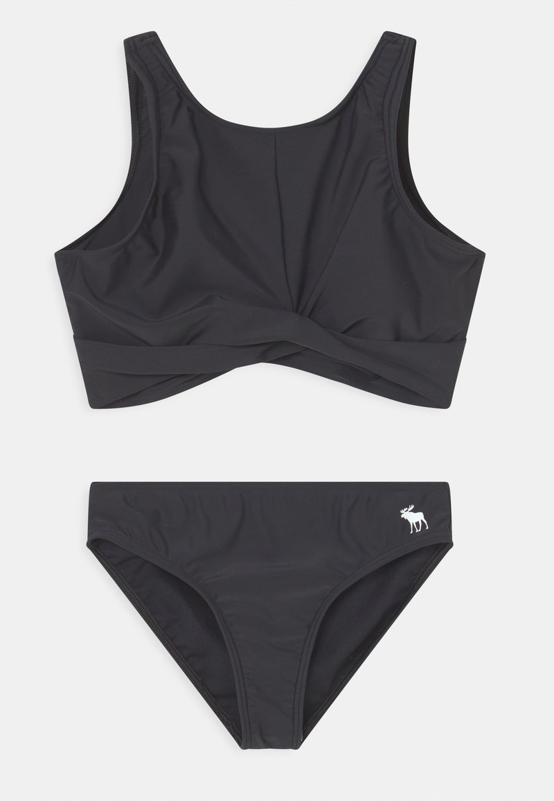 Abercrombie & Fitch TWIST FRONT HIGH NECK SET Bikini black Zalando.de