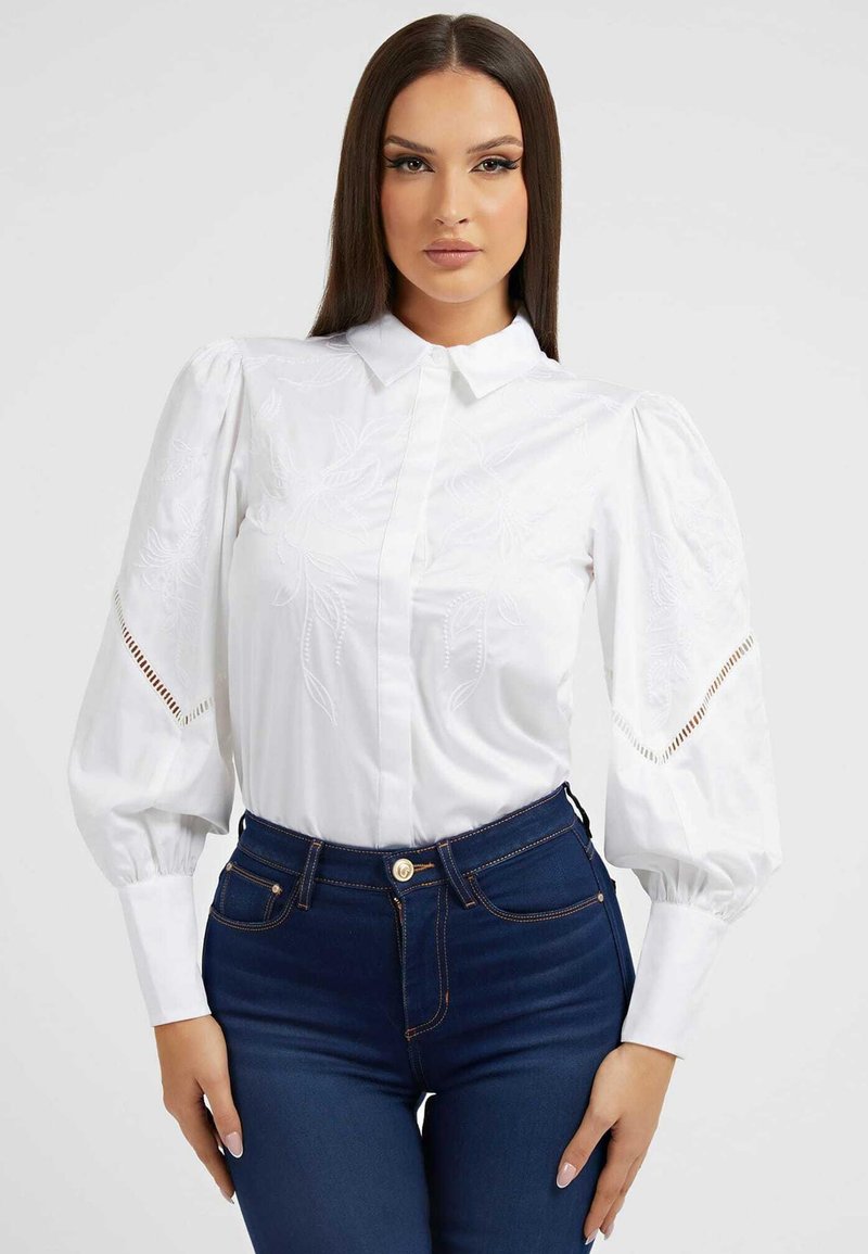 Guess Buttondown blouse weiß/white Zalando.ie