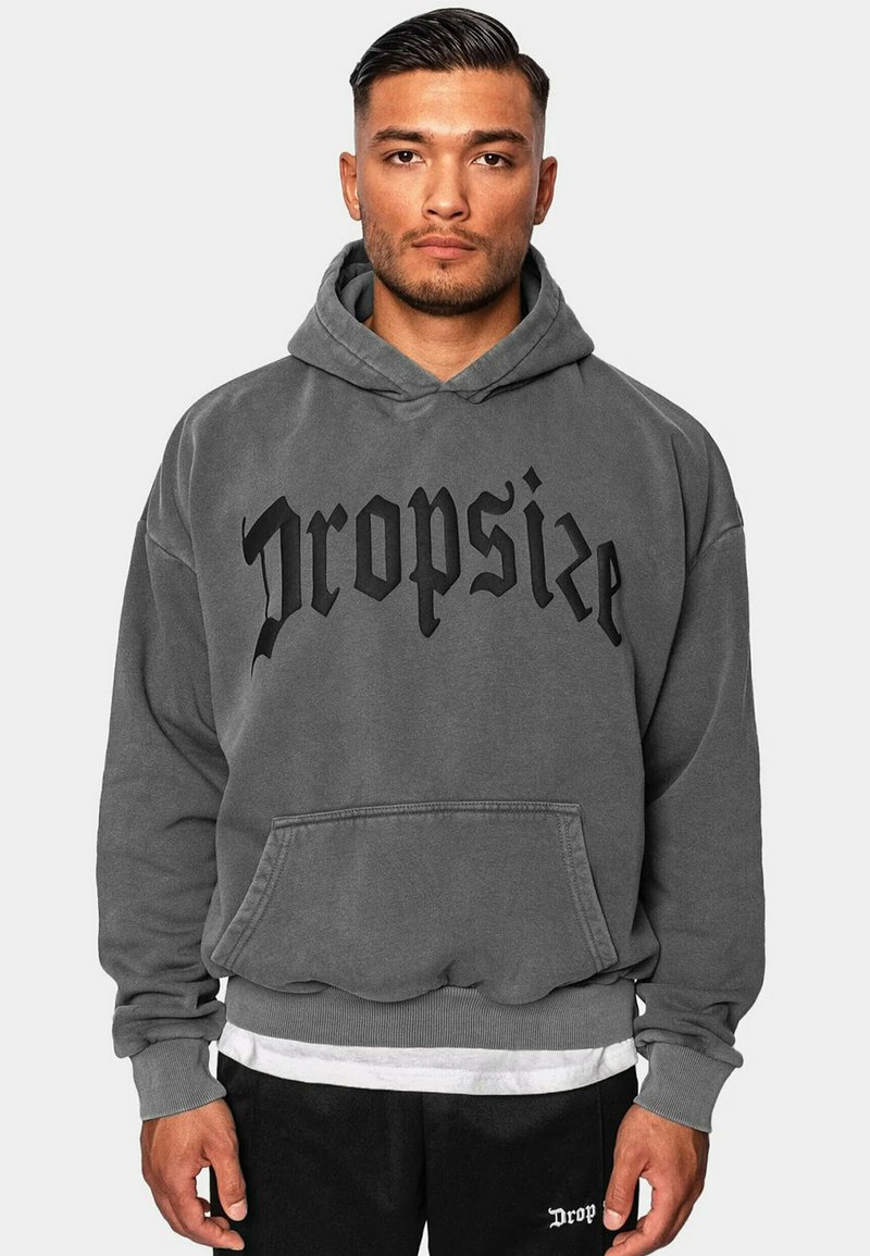 Dropsize - HEAVY PRINT - Kapuzenpullover - washedgrey, Vergrößern