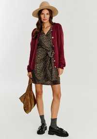NAOKO MULTIWAY MINI LEOPARD  - Denní šaty - brown