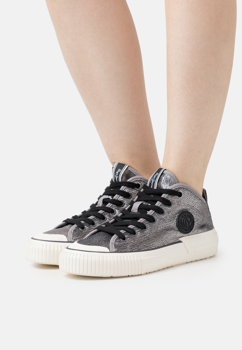 Pepe Jeans INDUSTRY SEQUINS Baskets basses pop light grey/gris