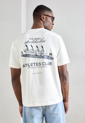 PRINT OVERSIZED FIT - Tricou cu imprimeu - white