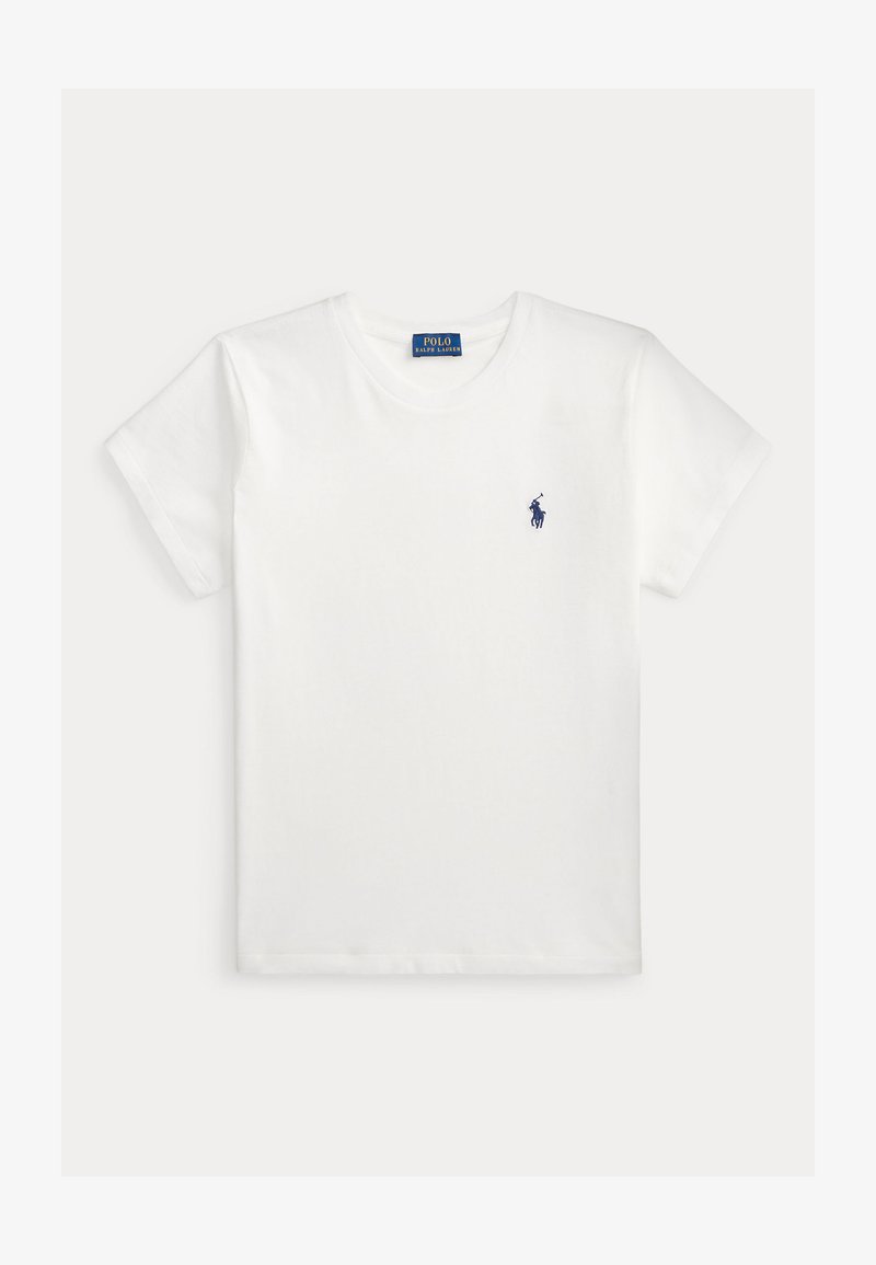 Polo Ralph Lauren CLASSIC FIT CREWNECK TEE - T-shirts - white/hvit - Zalando.no