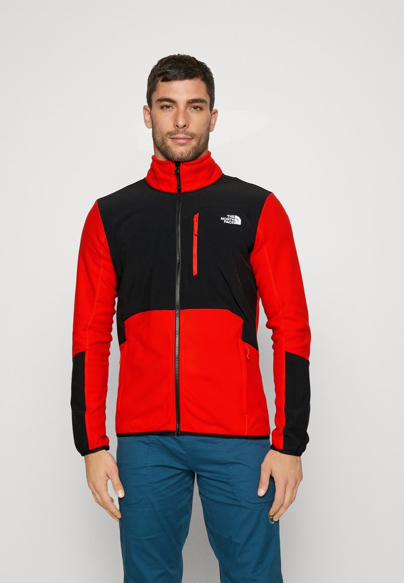 The North Face GLACIER PRO FULL ZIP Fleece jacket fiery red/black