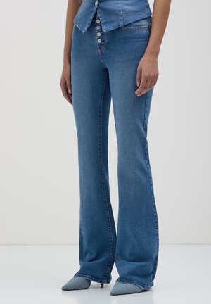 CON STRASS  - Bootcut jeans - blu