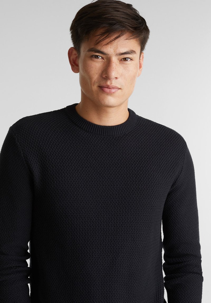 Herren Strickjacken | edc by Esprit Strickpullover black/schwarz - DR33365 Herren Strickjacken | edc by Esprit Strickpullover black/schwarz - DR33365