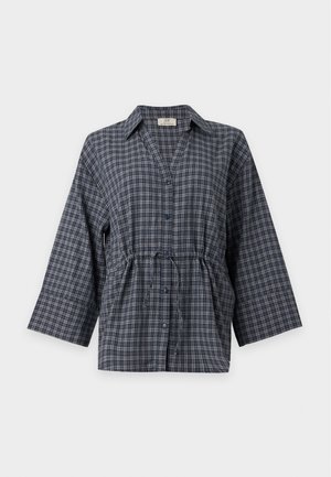 JDY, JDYRIKKA TUNNEL SHIRT - Chemisier - night sky/cloud dancer/grey