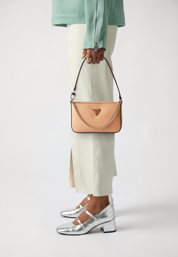 NOELLE MINI TOP ZIP SHOULDER - Handbag - apricot
