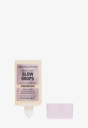 Makeup Revolution REVOLUTION BRIGHT LIGHT GLOW DROPS - Blusher - golden star dew