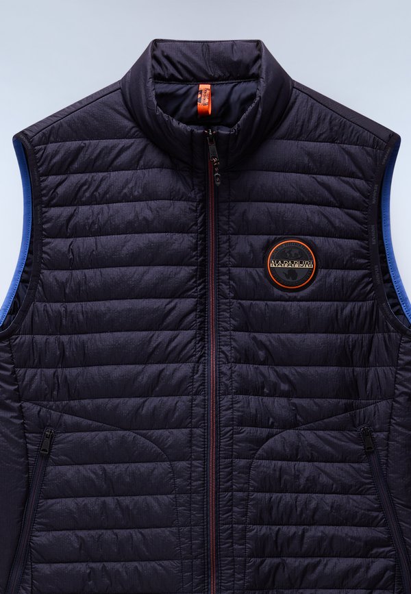 AMIATA - Waistcoat - blu marine3