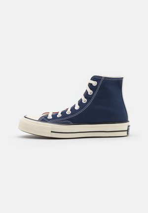 CHUCK 70 TRI BLOCK UNISEX - Sneakers alte - cedar bark/midnight navy/egret