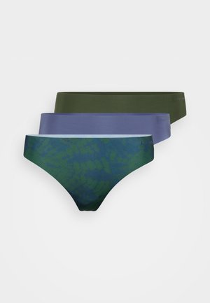 PERFORMANCE THONG 3 PACK - Stringi - olive/dark blue