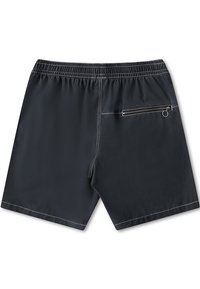 Pantaloni scurți de înot negri, realizați dintr-un material ușor. Prezintă o talie elastică și o buzunar din spate cu fermoar, dotat cu un sistem de prindere circular.