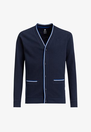 MET RIBSTRUCTUUR - Vest - navy blue