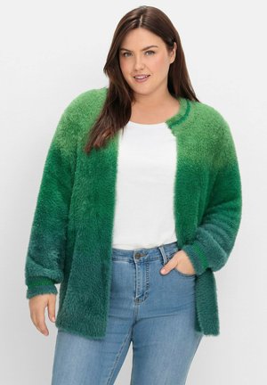 Sheego, Cardigan - grün blau
