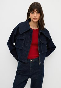 adL WIDE COLLAR - Farkkutakki - navy blue