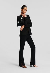 KARL LAGERFELD TAILORED PUNTO - Hlače - black
