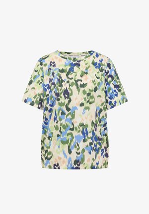 Cecil, BOAT-NECK T-SHIRT WITH PRINT - T-shirts print - cashmere beige