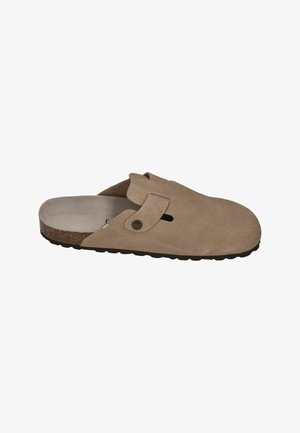 Espadrij l´originale, ESPADRIJ L'ORIGINALE CLOGS CLOQ VELOUR UNISEX TAUPE - Pantolette flach - taupe