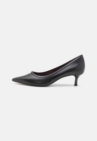 DOUBLE BUCKLE KITTEN HEEL - Saltos clássicos - perfect black