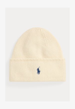 Polo Ralph Lauren KNIT WOOL BEANIE - Čiapka - cream ragg