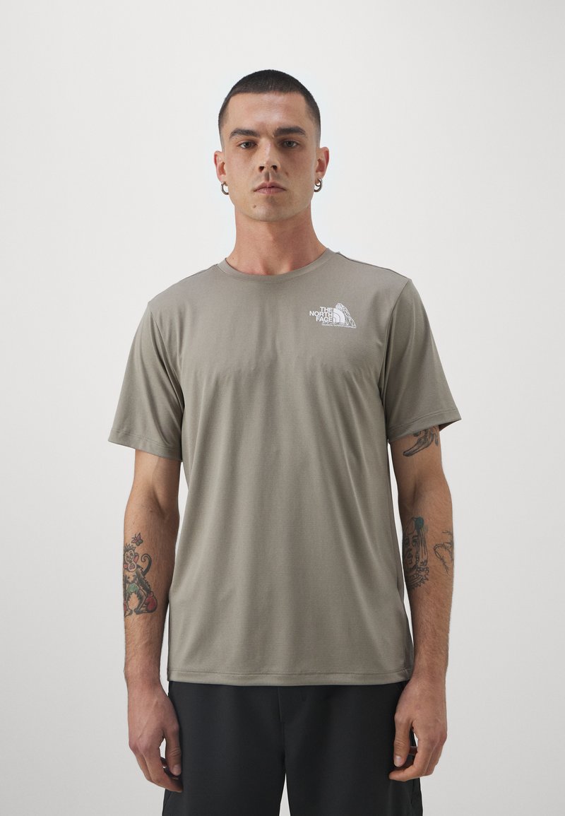 The North Face TEE GRAPHIC - Αθλητικό μπλουζάκι - cavern grey