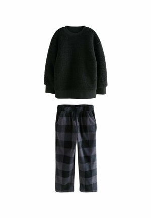 REGULAR FIT - SINGLE COSY SET - Pyžamová súprava - black check bottom