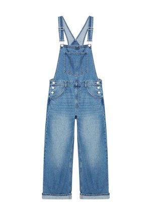 PULL&BEAR, LONG DENIM - DUNGAREES - Salopette en jean - blue