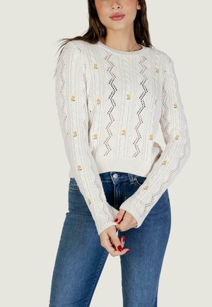 RITA LIFE  EMBR CABLE NOOS  - Maglione - yellow