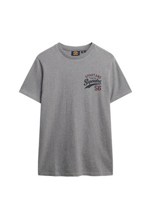 Superdry & Co ATHLETIC - T-shirt con stampa - mid grey marl