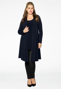 YOEK LONG FIT - Strickjacke - blue