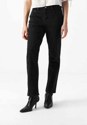 Straight leg jeans - black